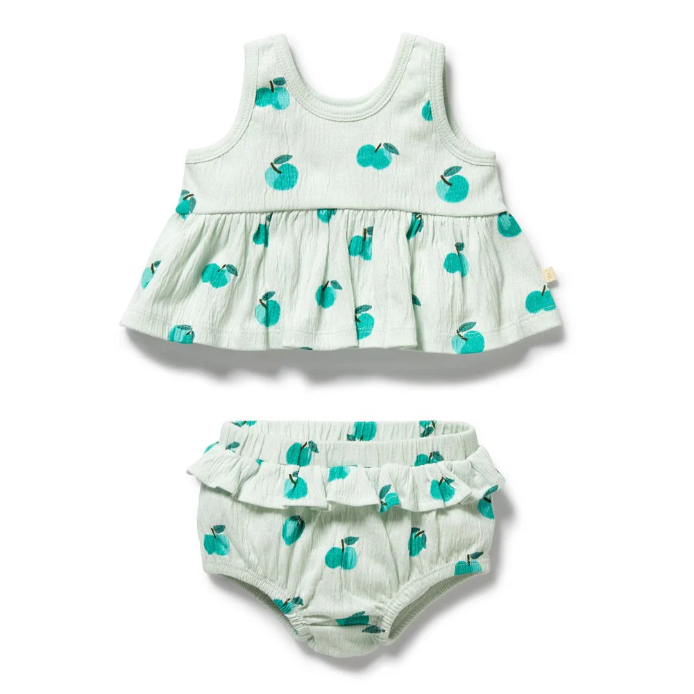 Wilson & Frenchy Apple Papple Organic Ruffle Set