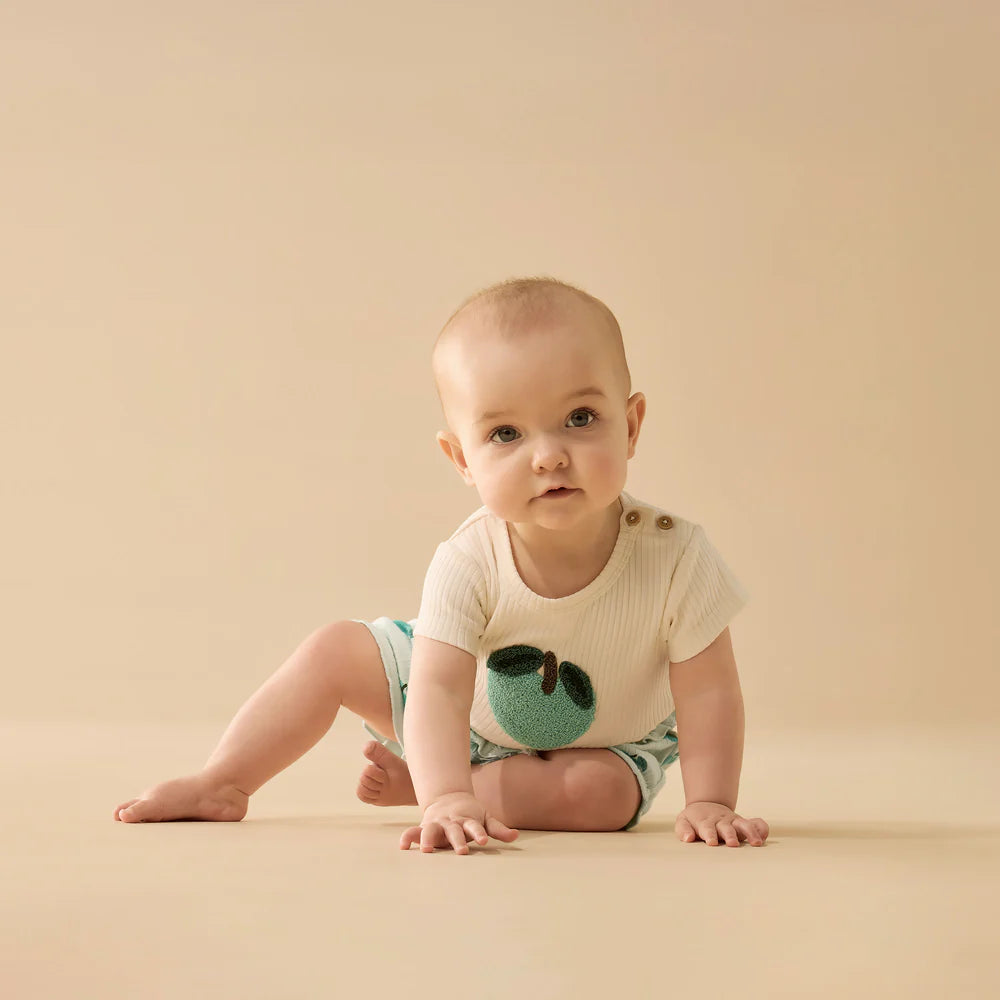 Wilson & Frenchy Apple Papple Embroidered Organic Tee