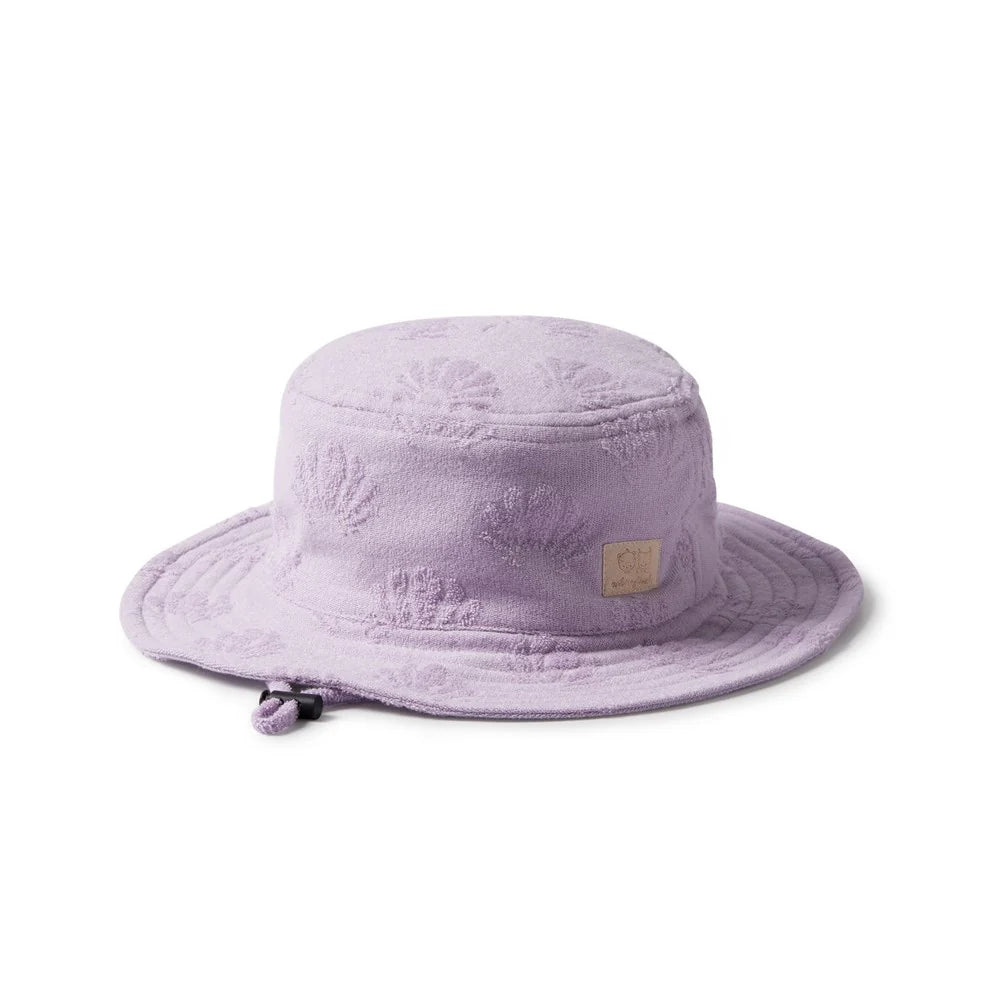 Wilson & Frenchy Lavender Shells Organic Terry Sun Hat