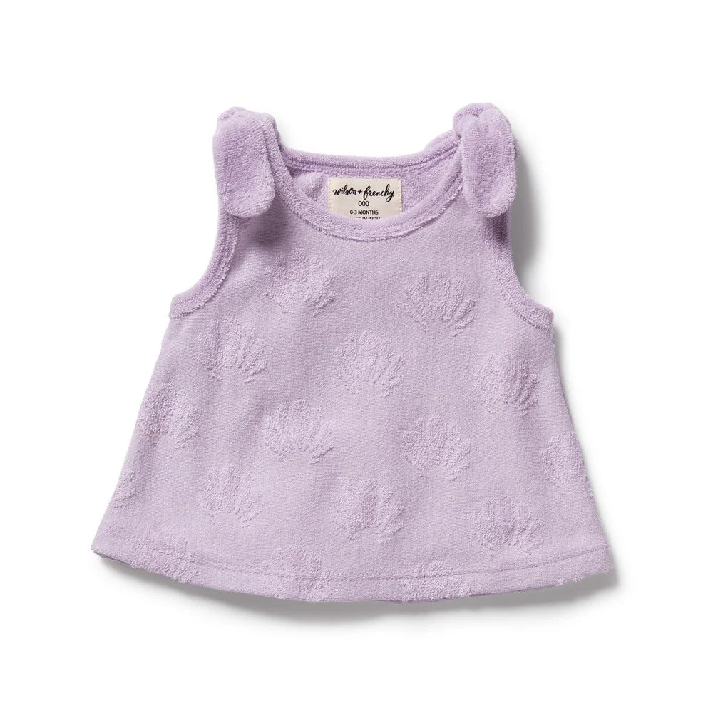 Wilson & Frenchy Lavender Shells Organic Terry Singlet
