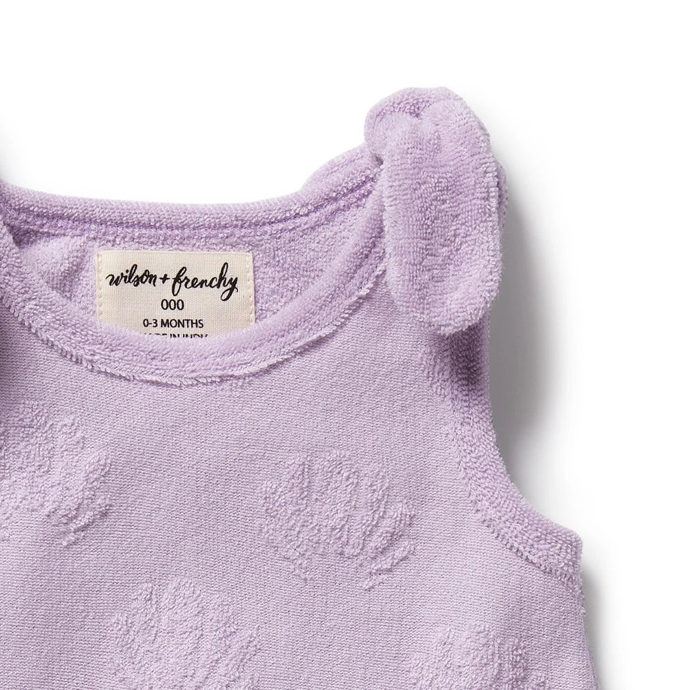 Wilson & Frenchy Lavender Shells Organic Terry Singlet