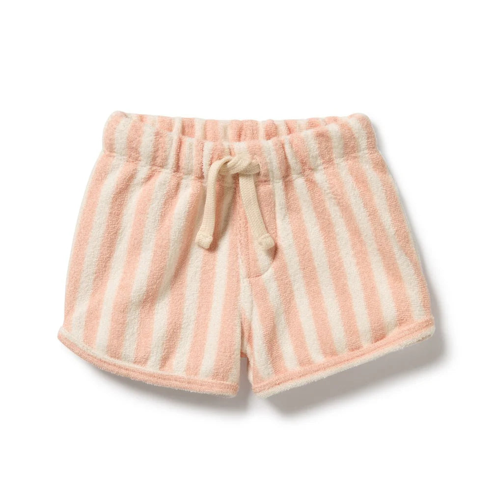 Wilson & Frenchy Strawberry Wave Organic Terry Tie Short