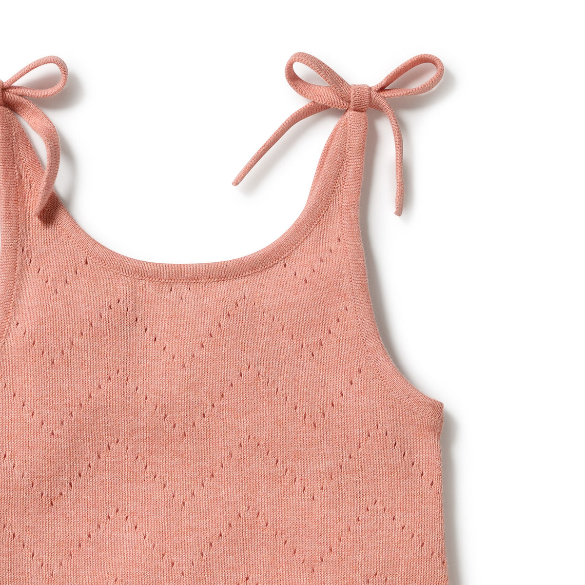 Wilson & Frenchy Petal Pink Organic Knitted Pointelle Set