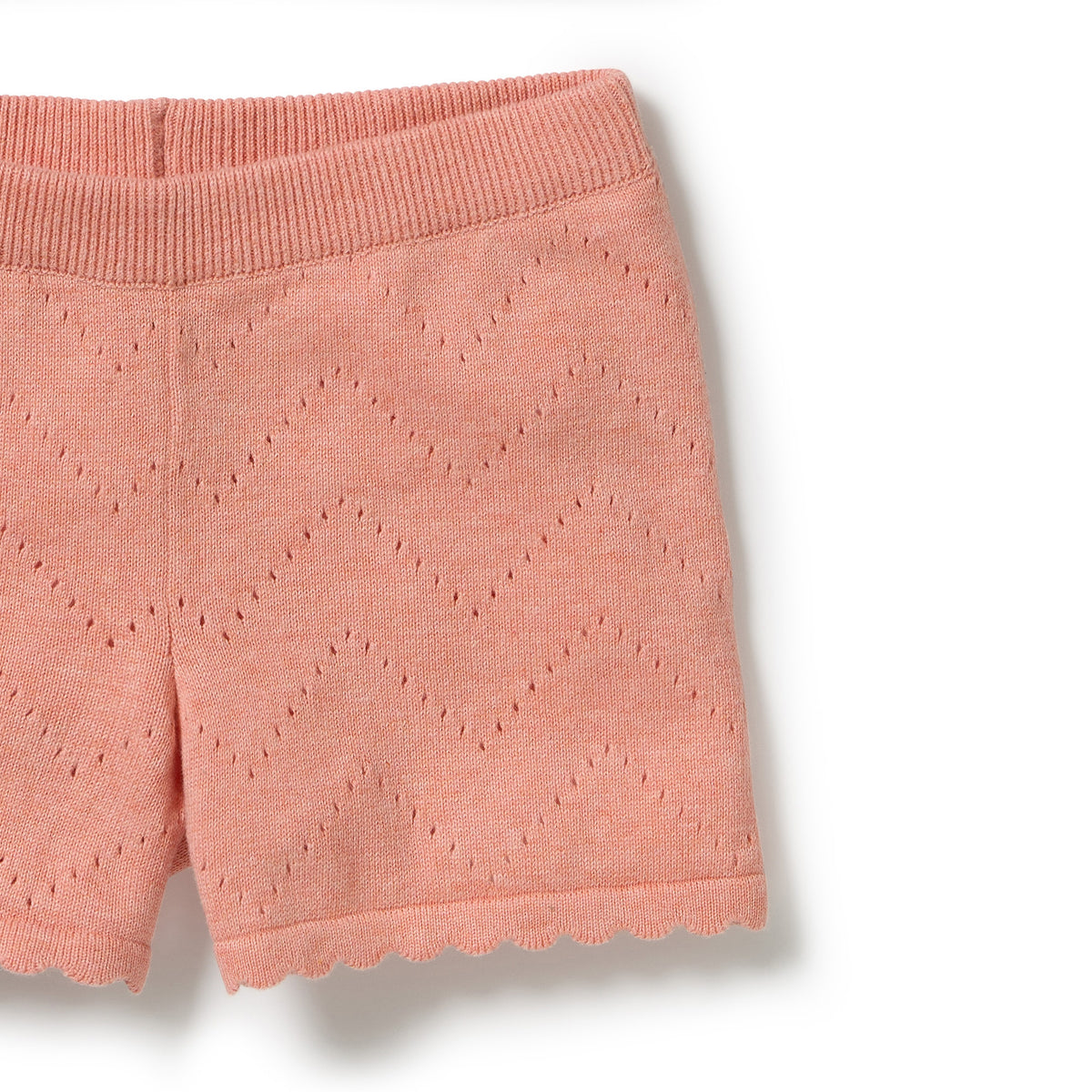 Wilson & Frenchy Petal Pink Organic Knitted Pointelle Set