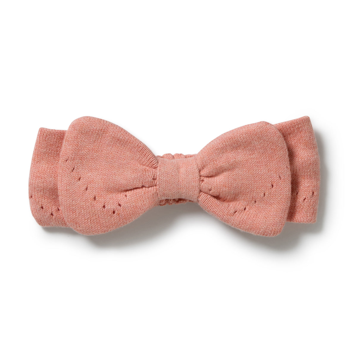 Wilson & Frenchy Petal Pink Organic Knitted Pointelle Headband