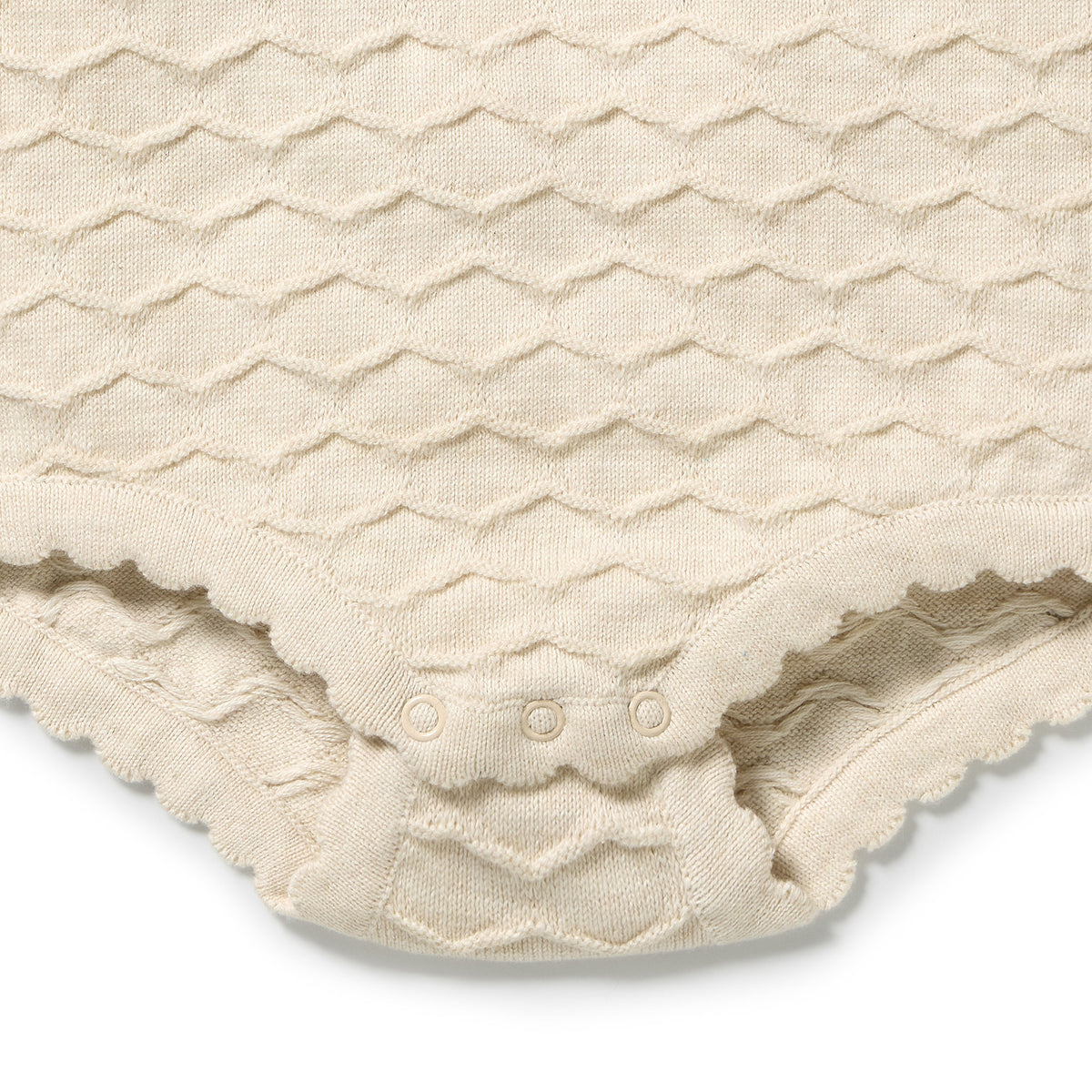 Wilson & Frenchy Milk Cloud Organic Knitted Chevron Bodysuit