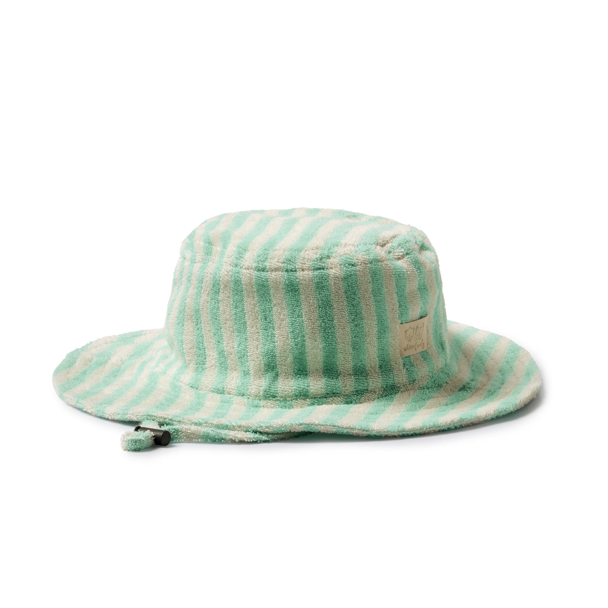 Wilson & Frenchy Seafoam Stripe Organic Terry Sun Hat
