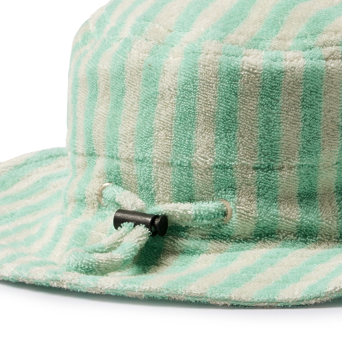 Wilson & Frenchy Seafoam Stripe Organic Terry Sun Hat