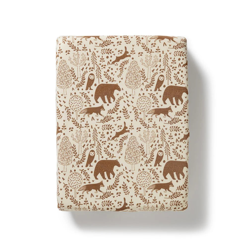 Wilson & Frenchy Winter Forest Organic Bassinet Sheet - Winter Forest