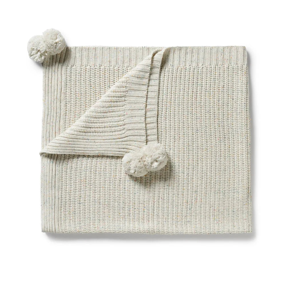 Wilson & Frenchy Hundreds and Thousands Organic Knitted Blanket