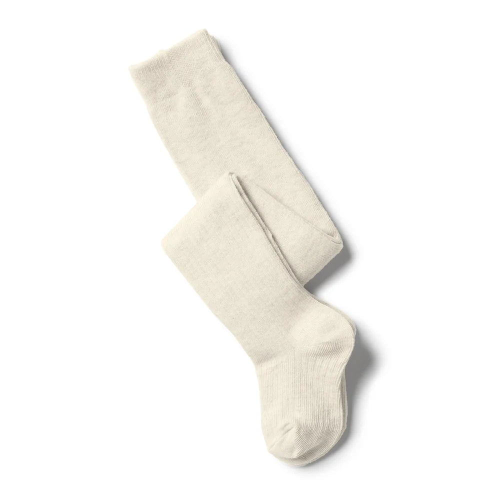 Wilson & Frenchy Buttermilk Organic Ribbed Tights