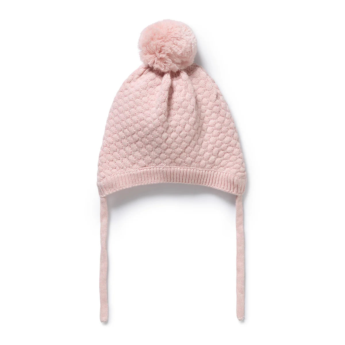 Wilson & Frenchy Marshmellow Organic Knitted Bubble Bonnet