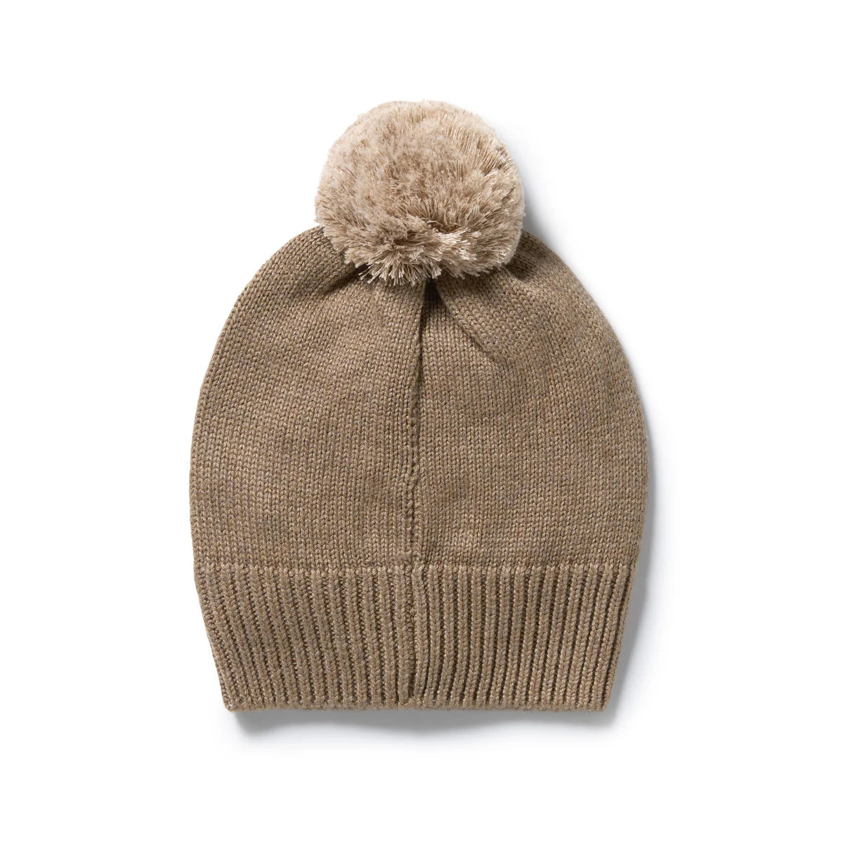 Wilson & Frenchy Chestnut Organic Knitted Bauble Hat