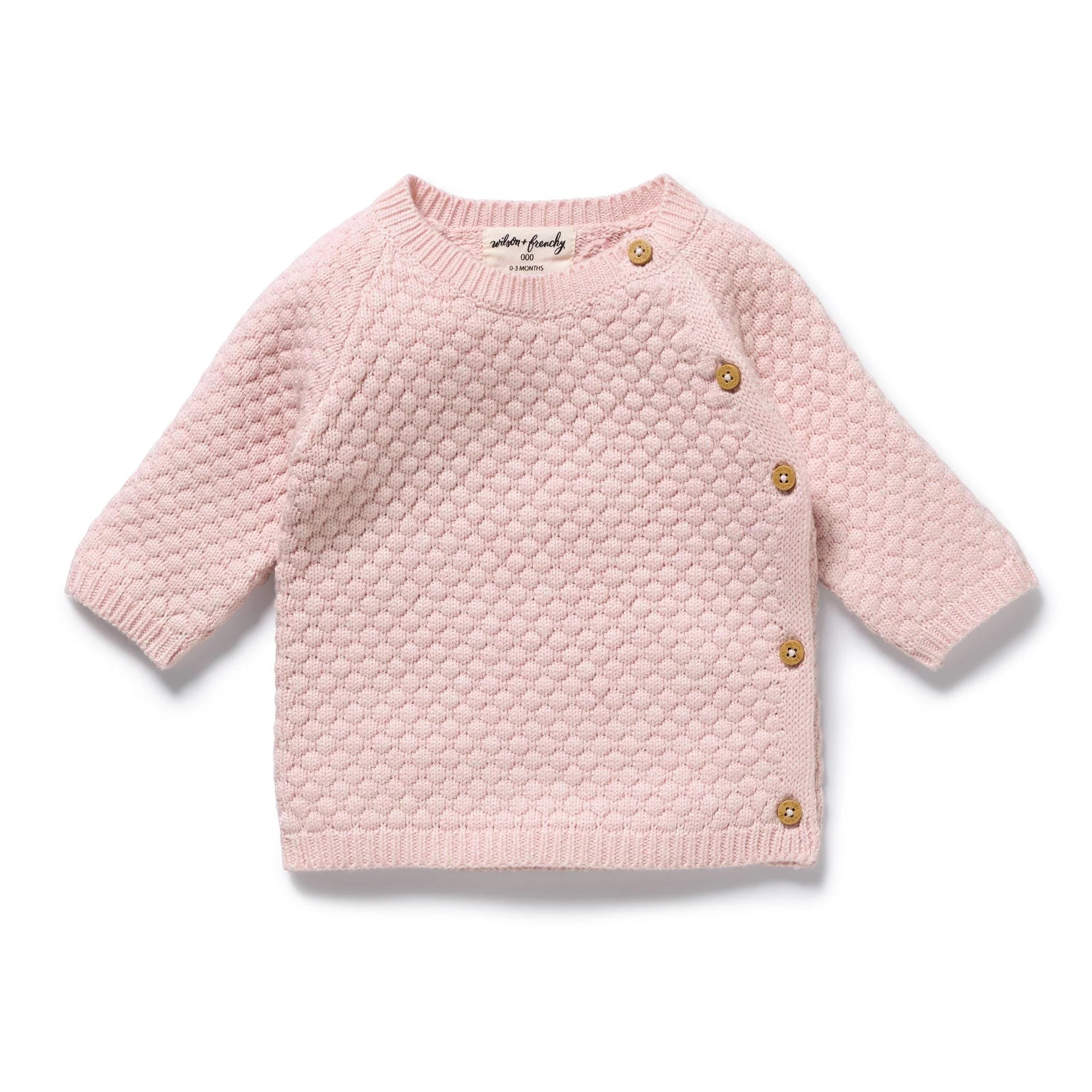 Wilson & Frenchy Marshmellow Organic Knitted bubble Kimono Cardigan
