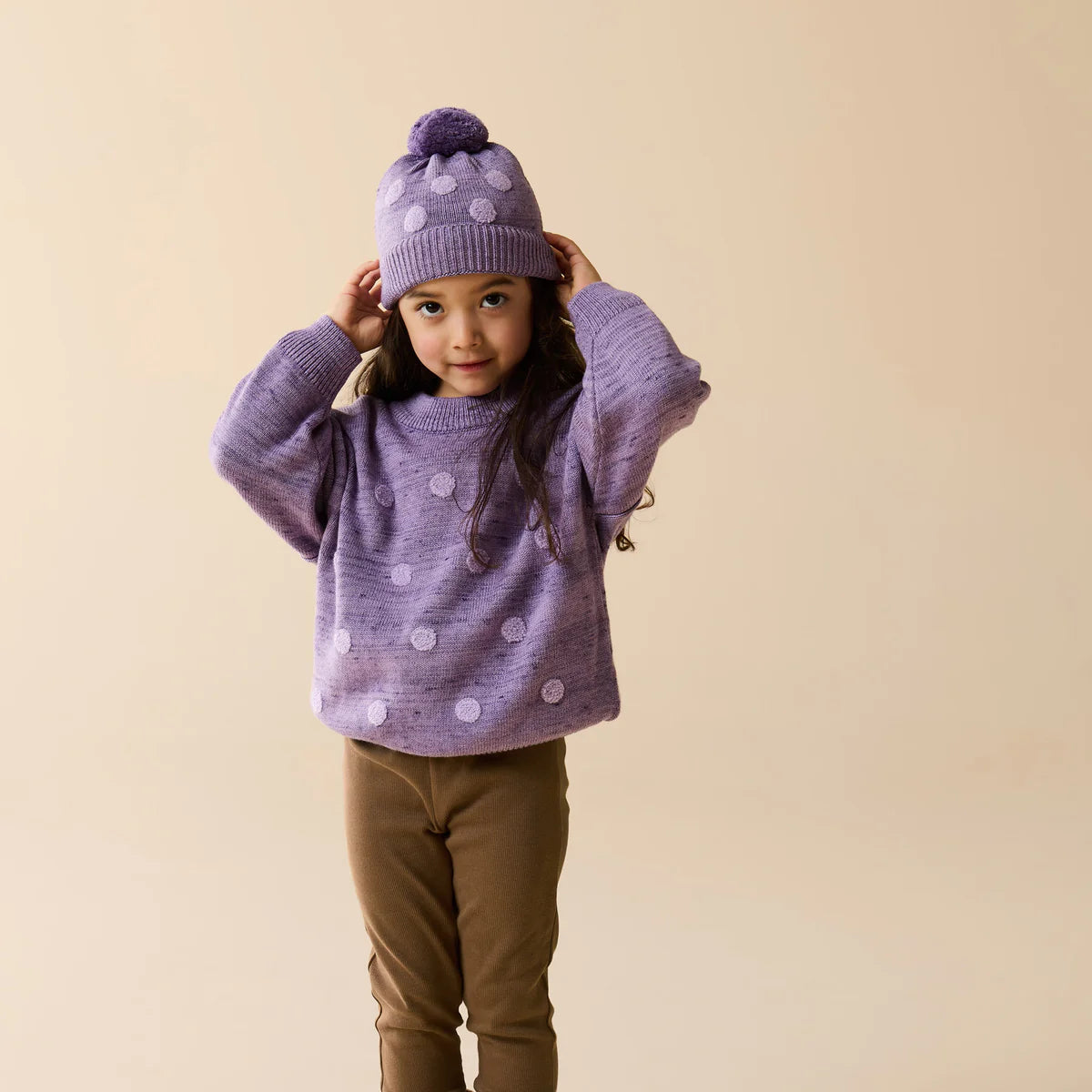 Wilson & Frenchy  Mulberry Organic Knitted Bauble Jumper