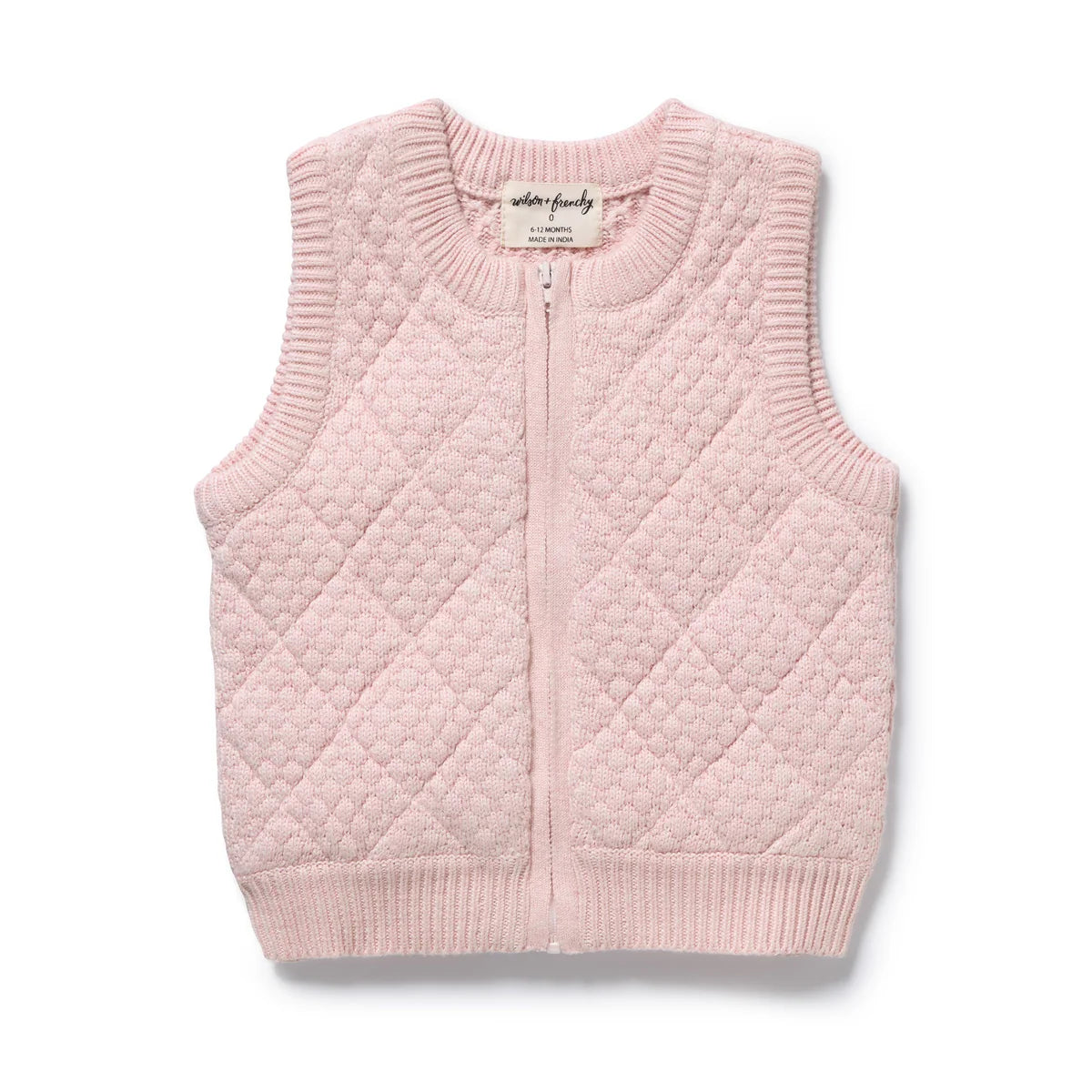 Wilson & Frenchy Marshmellow Organic Knitted Bubble Vest