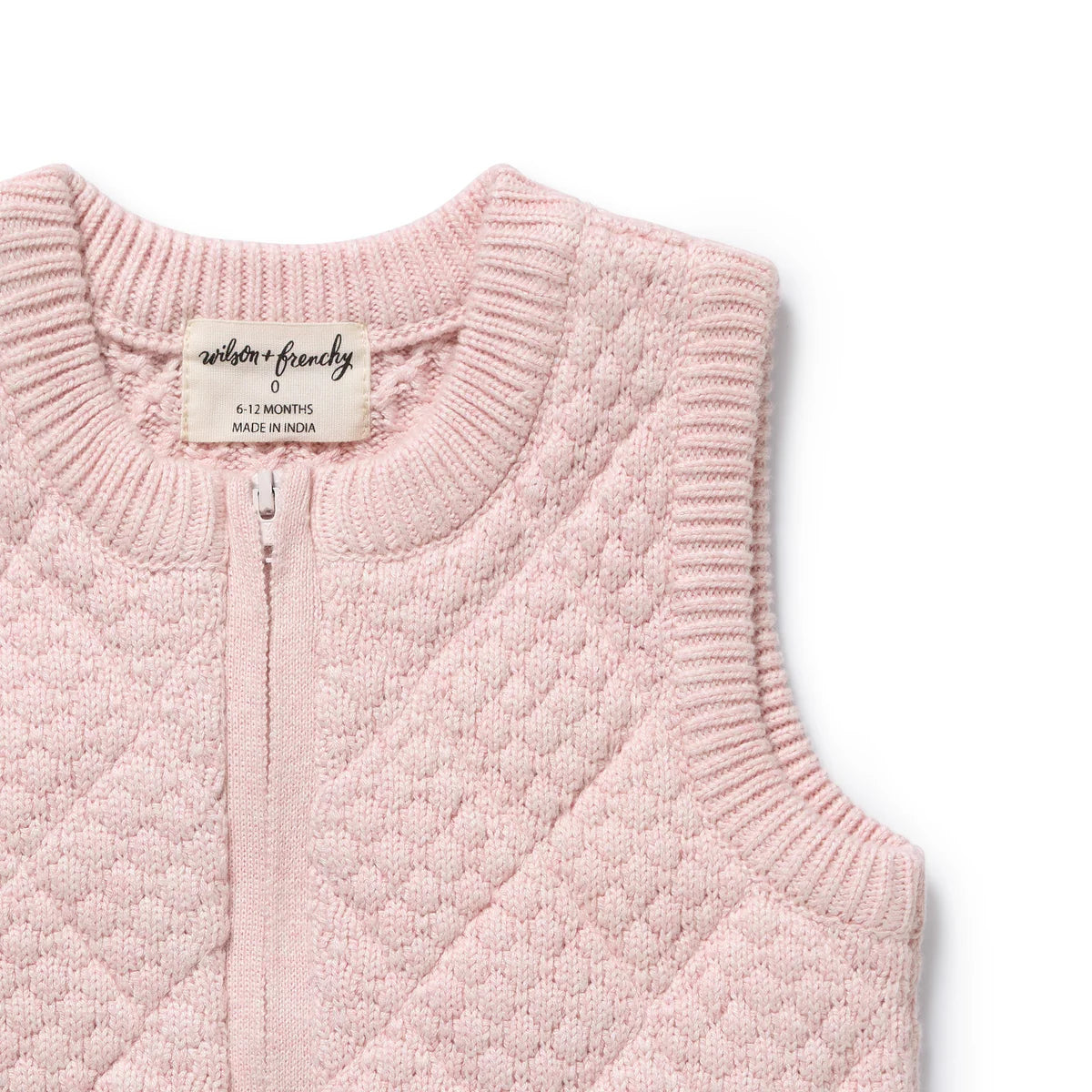 Wilson & Frenchy Marshmellow Organic Knitted Bubble Vest