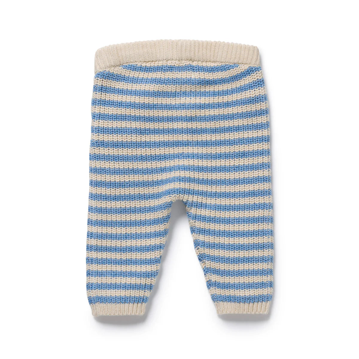 Wilson & Frenchy Frosted Blue Organic Knitted Stripe Legging