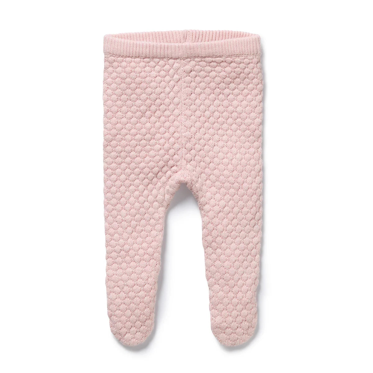 Wilson & Frenchy Marshmellow Organic Knitted Bauble Legging with Feet