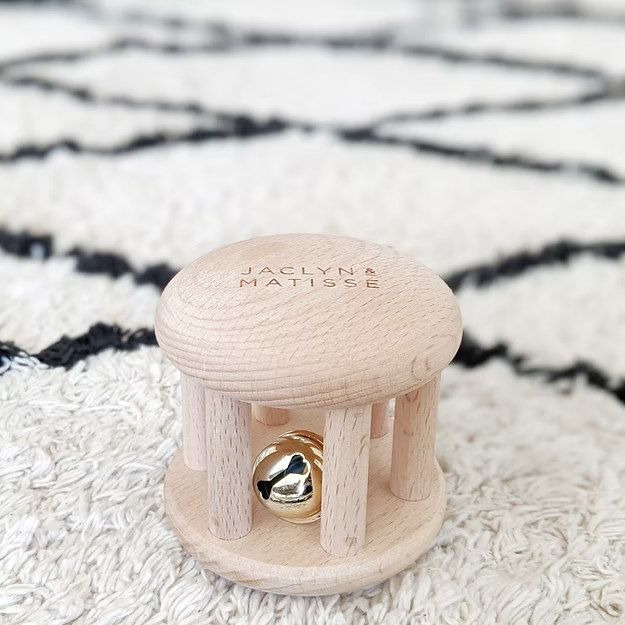 Jaclyn & Matisse Wooden Rattle - Bella the Bell