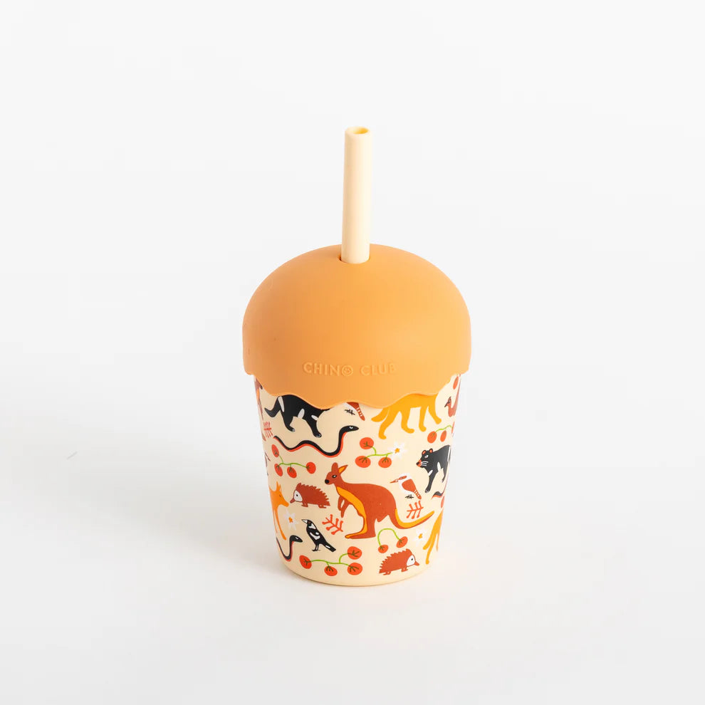 Chino Club Aussie Animals Mini Smoothie Cup & Straw 200ml