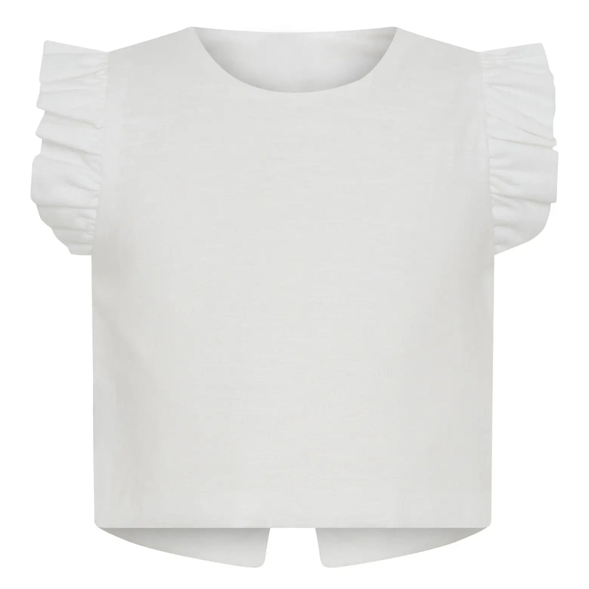 Tiny Tribe Cross Over Back Top- White