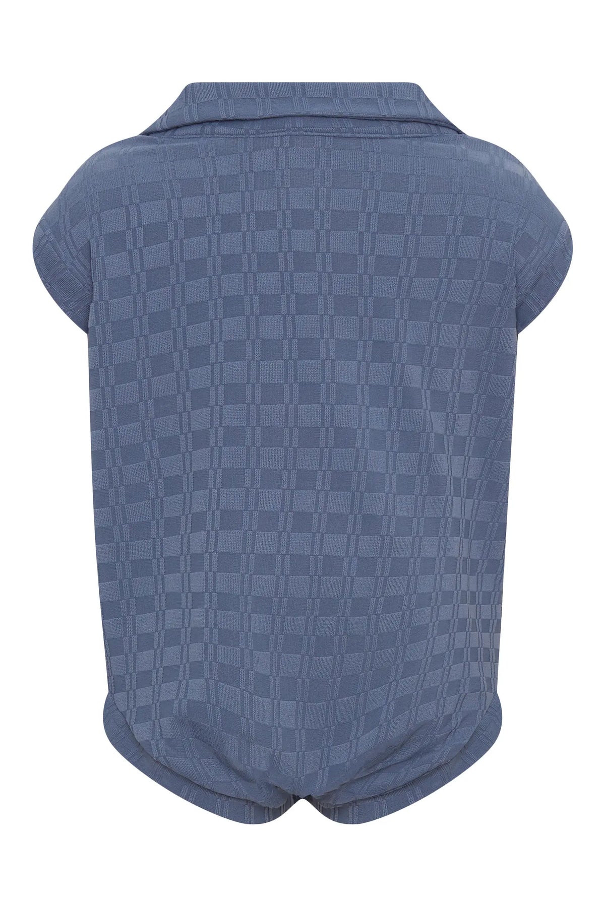 Tiny Tribe Textured Snapsuit - Blue