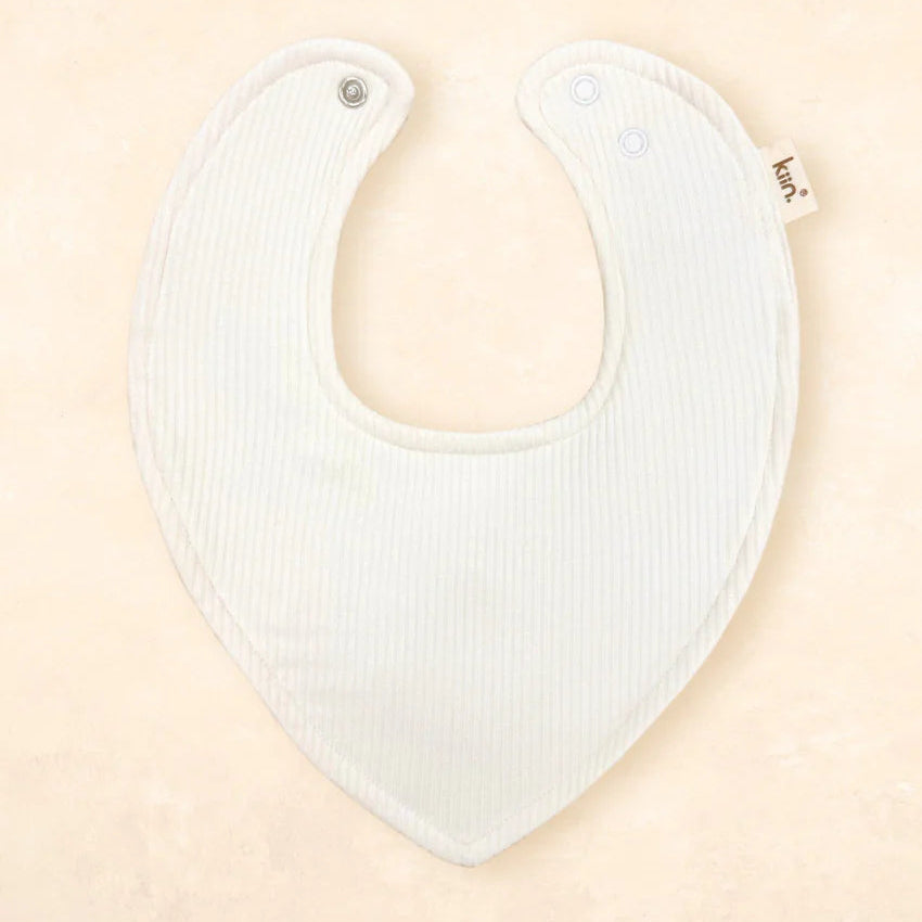 Kiin Dribble Bib -Ivory Rib
