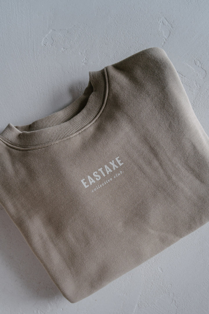 Eastaxe Crew Neck Jumper - Light Taupe