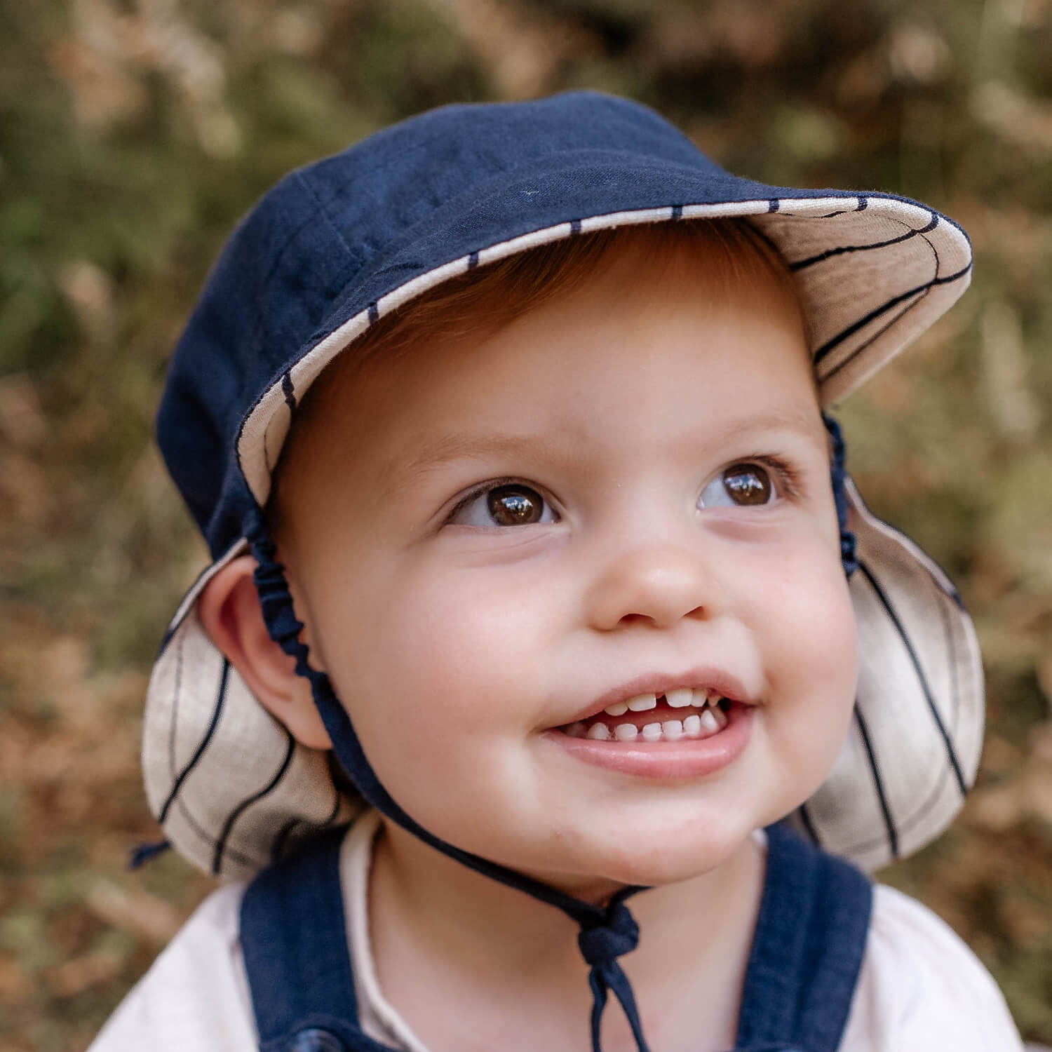 Bedhead Hats 'Lounger' Baby Reversible Flap Sun Hat - Alex