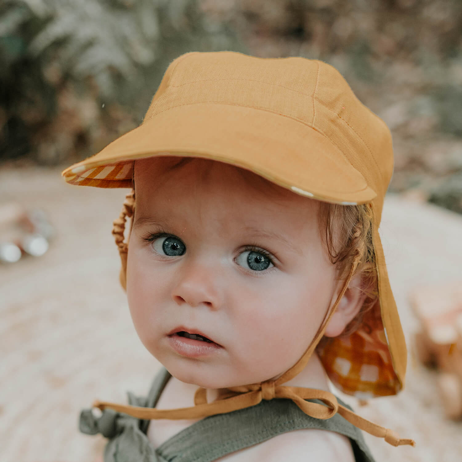 Bedhead Hats 'Lounger' Baby Reversible Flap Sun Hat - Marley