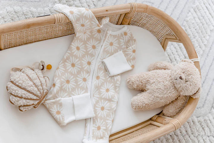 Woven Kids Fleur Waffle Zip Suit