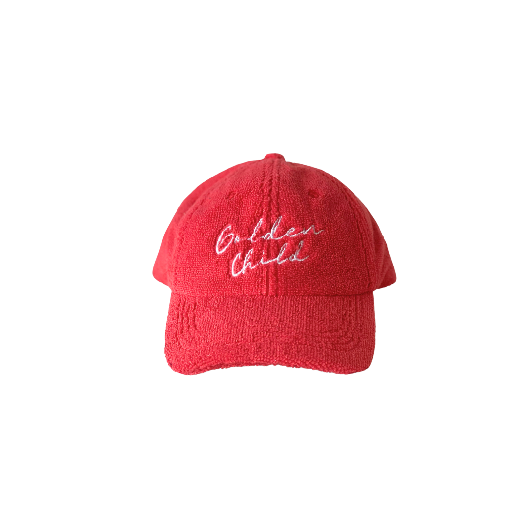 Golden Child Terry Cap- Red