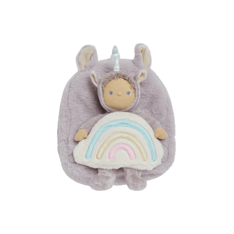 Olliella Hopalong Unicorn Backpack - Liliac