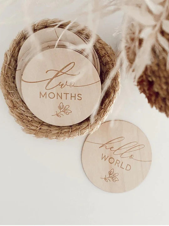 Lion + Lamb The Label Wooden Milestone Set Fern