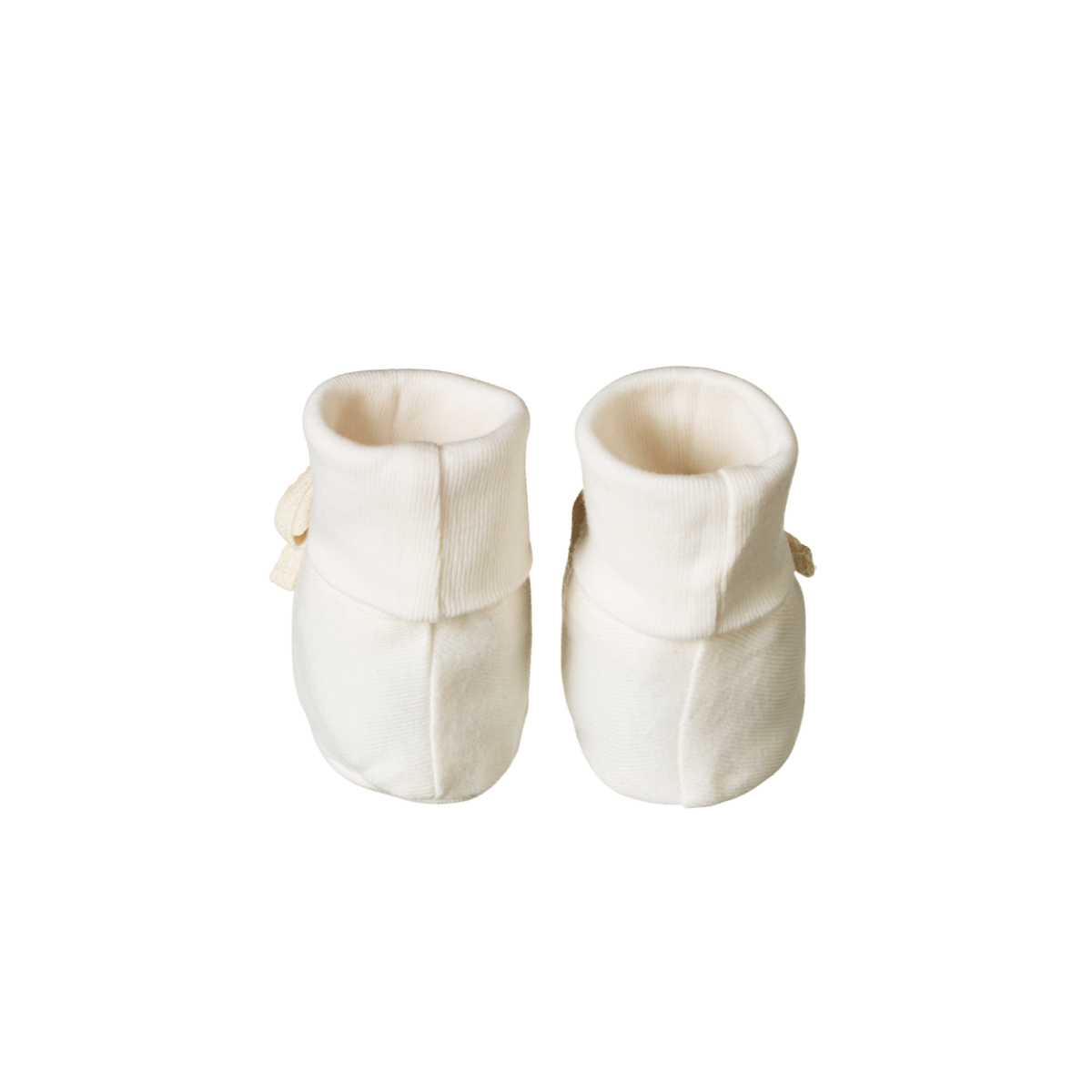 Nature Baby Cotton Booties - Natural
