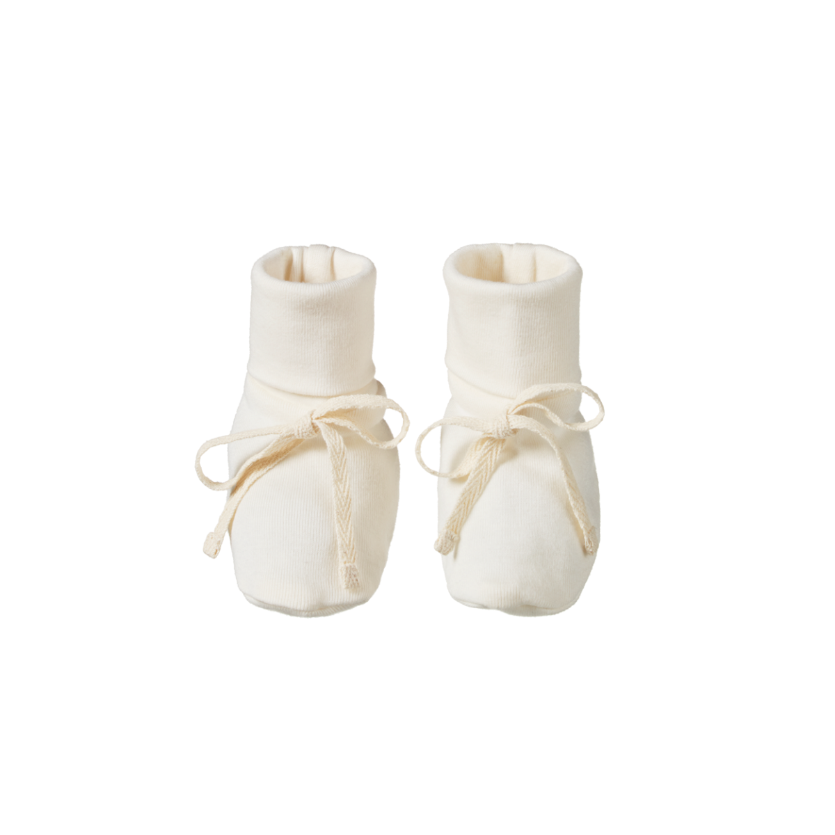 Nature Baby Cotton Booties - Natural