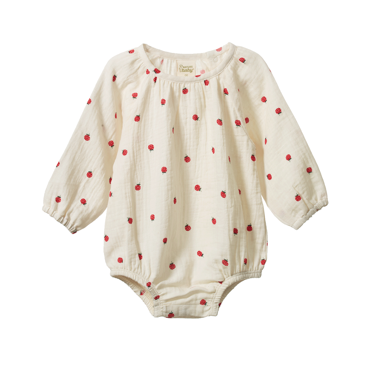 Nature Baby Meadow Bodysuit - Raspberry Print