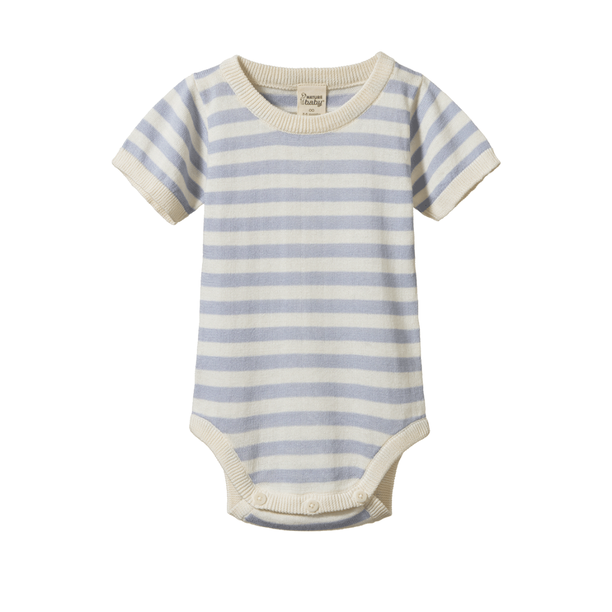 Nature Baby Ren Bodysuit- Zen Blue Sea Stripe
