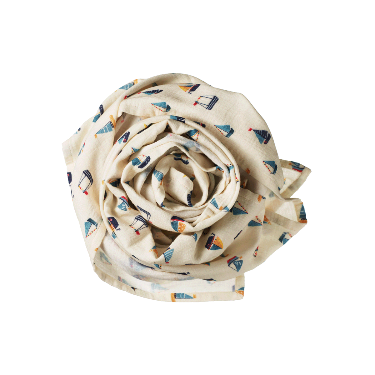 Nature Baby Muslin Wrap- Regatta Print