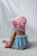 Acorn Kids Pink Wide Brim Infant Hat