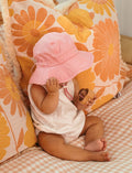 Acorn Kids Pink Wide Brim Infant Hat