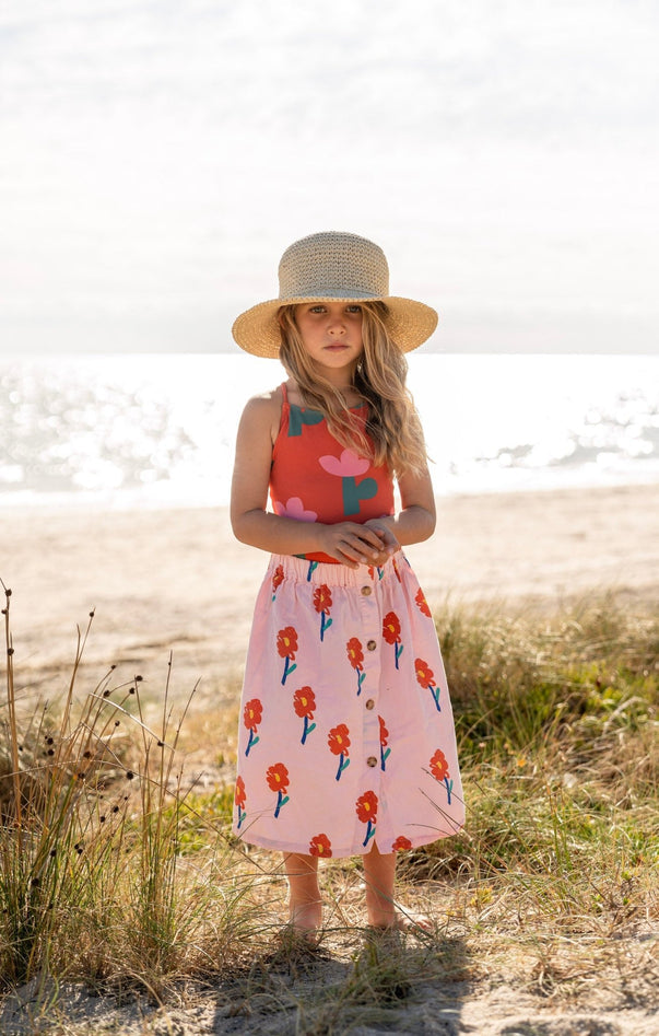 Acorn Kids Poet Crochet Straw Hat -Sand