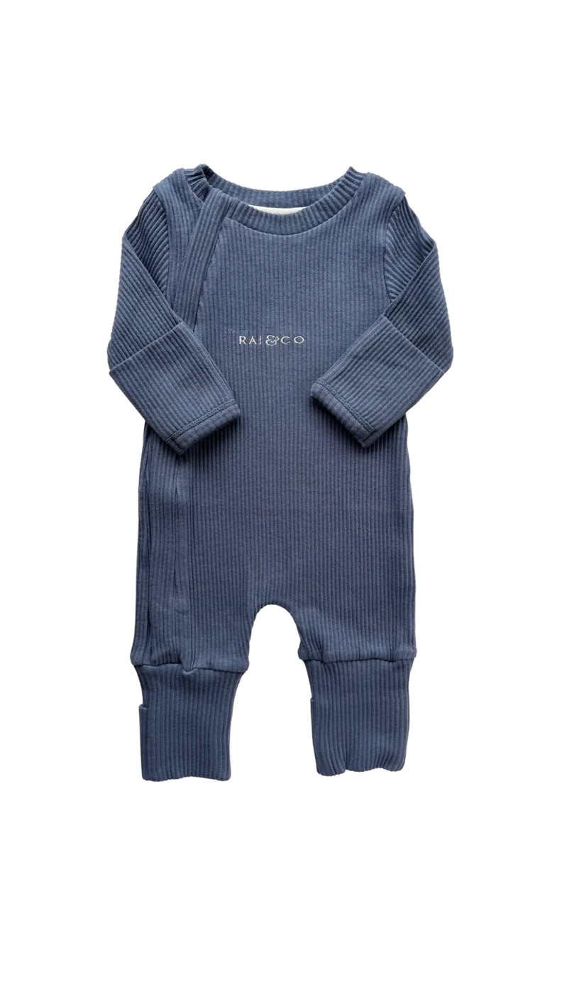 Rai & Co Ribbed Jumpsuits - Royal Blue