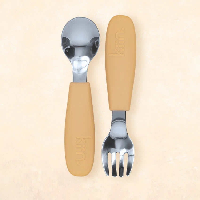 Kiin Silcone Cutlery Set -Tan