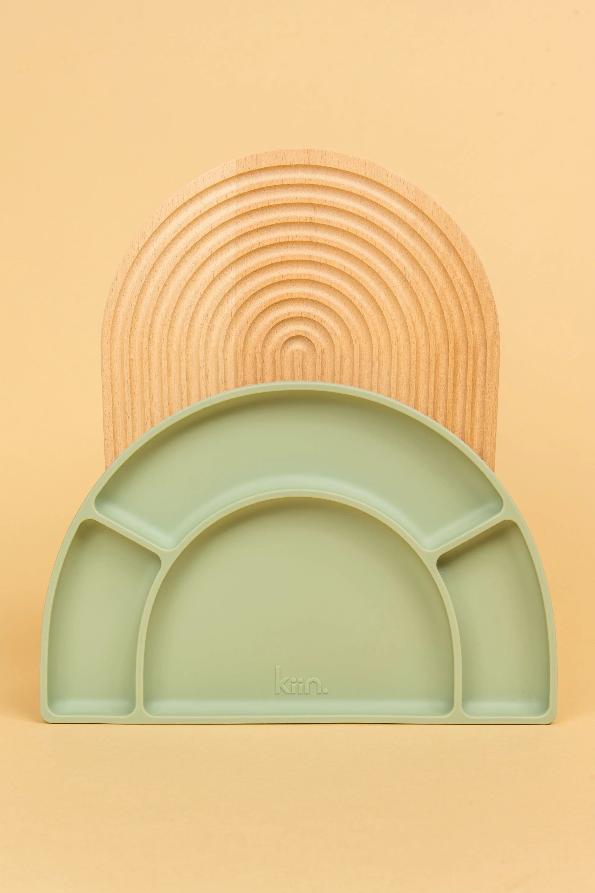 Silicone Divided Plate - Sage