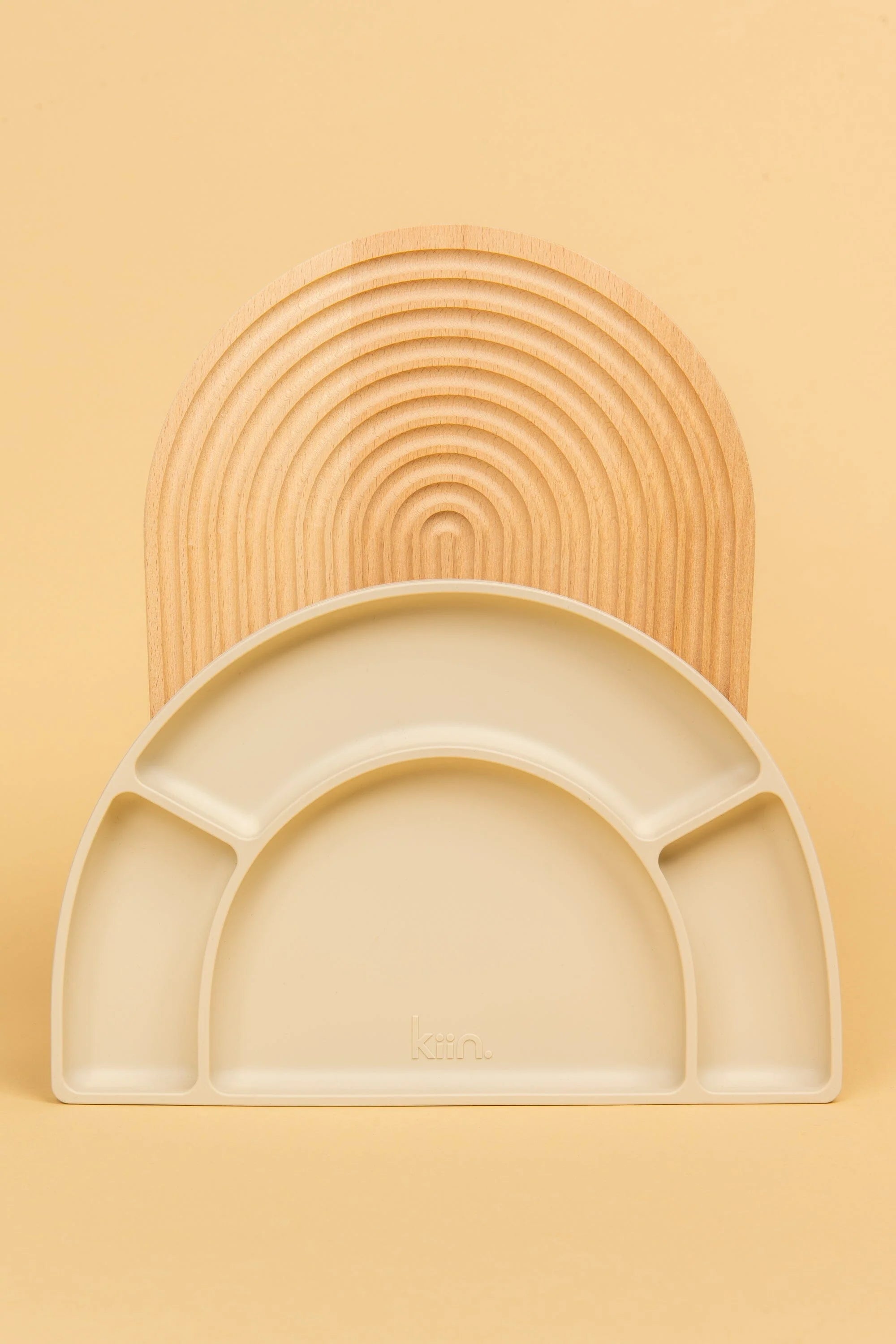 Silicone Divided Plate - Vanilla