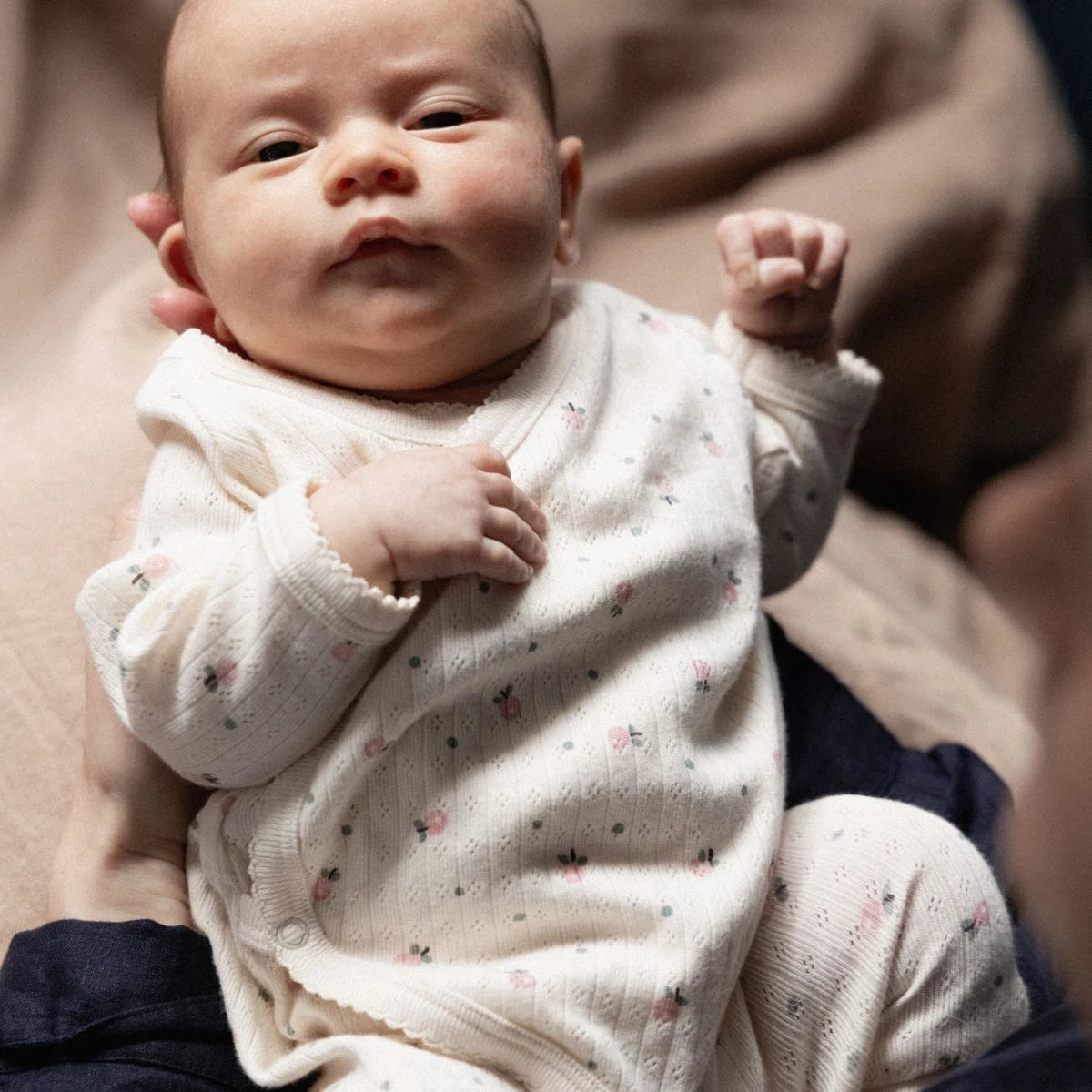 Nature Baby KIMONO STRETCH & GROW POINTELLE - POSEY BLOSSOM
