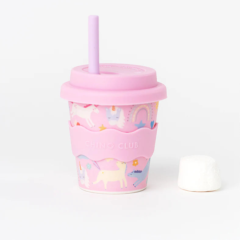 Chino Club Pink Unicorn Baby Cino Cup 4oz"