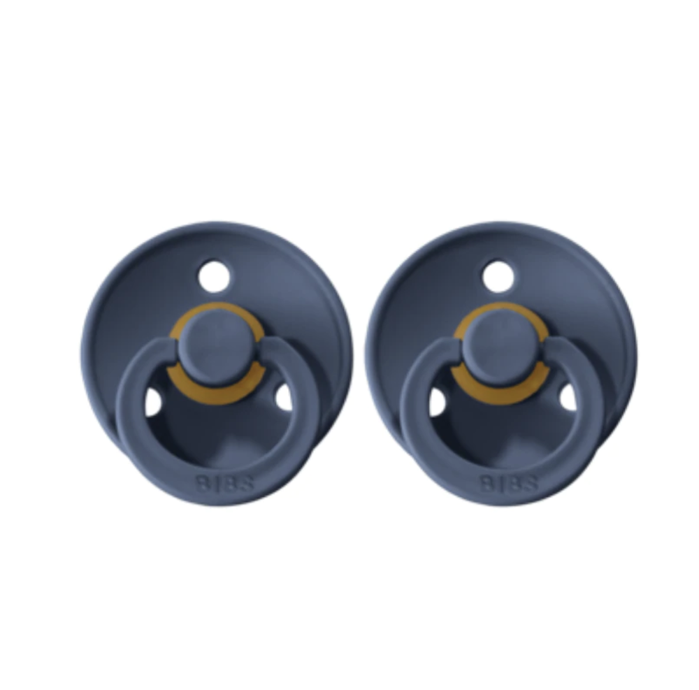 Bibs Dummies Colour Size 3 Round | 18mths+ | 2 Pack